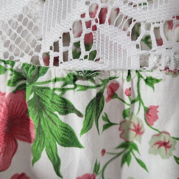 Victoria's Secret Cottagecore Floral Slip Dress Chemise Babydoll Small Lace Pink - Picture 4 of 15